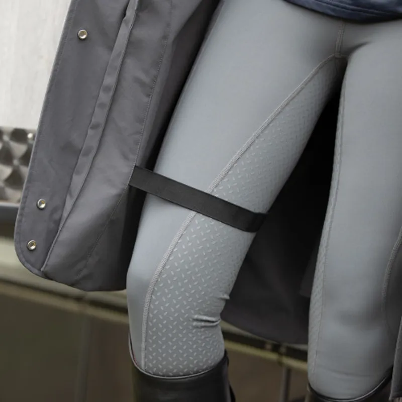 Equetech Ladies Utopia Long Waterproof Stretch Riding Coat Grey-6